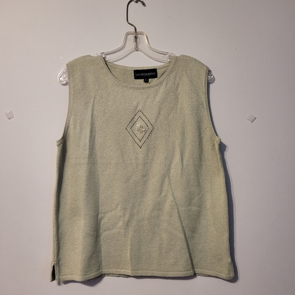 Vintage crochet cardigan and shell matching set size large - Picture 6 of 8